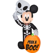 Disney Airblown Inflatable Mickey Mouse in Skeleton Costume