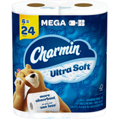Charmin Ultra Soft Mega Roll Toilet Paper 6 pk.