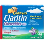 Claritin Children's Chewables Non-Drowsy Indoor & Outdoor Allergies