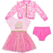 Young Hearts Infant Girls Dress and Jacket 2 pc. Set