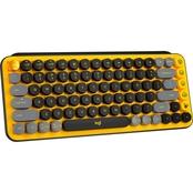 Logitech POP Keys Wireless Keyboard with Customizable Emoji Keys Blast Yellow