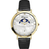 Logomania Women's Moon Phase 36mm Mother of Pearl Dial Watch SFUH00821