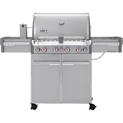 Weber Summit S-470 Propane Gas Grill with Rotisserie, Sear Burner and Side Burner