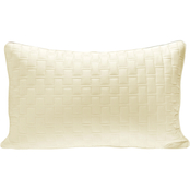 BedVoyage 100% Rayon Viscose Bamboo Quilted Decorative Pillow, Ivory