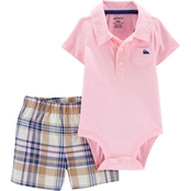 Carter's Infant Boys Polo Bodysuit and Shorts 2 pc. Set