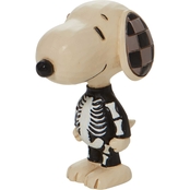 Jim Shore Peanuts Snoopy Skeleton Mini Figurine
