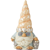 Jim Shore Gnome with Seashell Hat Figurine