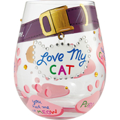 Lolita Love My Cat Stemless Wine Glass