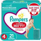 Pampers Cruisers 360 Diapers Size 4 (22-37 lb.) 21 ct.