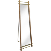 Abbyson Delia Rectangular Floor Mirror with Stand