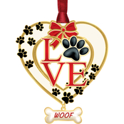 Chemart Dog Love Ornament