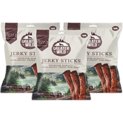 Greater Wild Beef Recipe Jerky Sticks Semi Moist Treats for Dogs 3 oz., 3 pk.