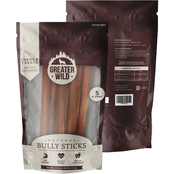 Greater Wild All Natural Ingredient 6 in. Bully Sticks for Dogs 5 pk.
