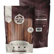 Greater Wild All Natural Ingredient 12 in. Bully Stick Chews and Treats 12 pk.