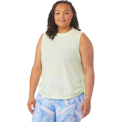 Calvin Klein Performance Plus Size Ruched Side Tie Tank