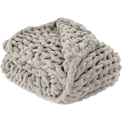 Modern Threads Chenille Chunky Hand Knit Throw Blanket
