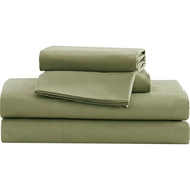 Mossy Oak Solid Loden Green Garment Wash Sheet Set