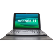Visual Land Prestige Elite 10QH 10.1 in. HD 128GB Android 11 Tab with Keyboard Case