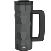 Zak Holiday Charcoal 16 oz. Stainless Steel Vacuum Fractal Mug