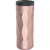 Zak Holiday Rose Gold 16 oz. Stainless Steel Vacuum Insulated Tumbler with Lid