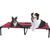 K&H Original Pet Cot Elevated Extra Large Pet Bed, Red 32 in. x 50 in. x 9 in.
