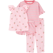 Carter's Toddler Girls Fruit Loose Fit Pajama 4 pc. Set