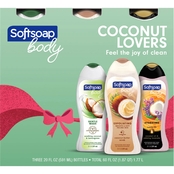 Soft Soap Coconut Lovers Body Wash 3 pc. Gift Set, 20 oz. each