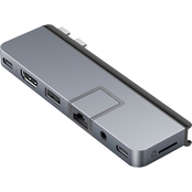 HyperDrive Duo Pro 7-in-2 USB-C Hub Gray