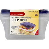 Exchange Select Deep Dish Container 64 oz., 3 pk.