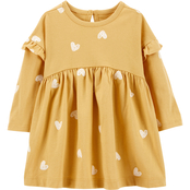 CARTERS Infant Girls Heart Flutter Jersey Dress