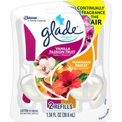 Glade PlugIns Hawaiian Breeze and Vanilla Passion Fruit Scented Oil Refill 2 pk.