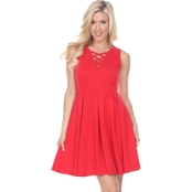 White Mark Shay Fit and Flare Dress