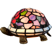 Dale Tiffany Toto Floral Turtle Tiffany Accent Lamp