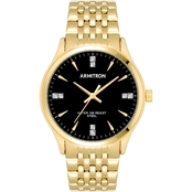 Armitron Genuine Crystal Dial Bracelet Watch 20/5522BKGP