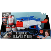 Kids Tech Shark Blaster with Barrel Targets and Foam Darts