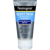 Neutrogena Sport Face Oil-Free Lotion Sunscreen, SPF 70+, 2.5 fl. oz