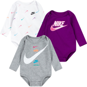 Nike Infant Girls Bodysuit 3 pk.