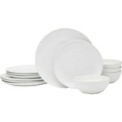 Fitz and Floyd Everyday White Organic 12 pc. Dinnerware Set