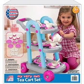 American Plastic Toys 26 pc. Tea Cart Set