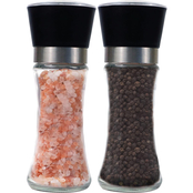 Himalayan Chef Pink Salt and Black Pepper Grinders Medium Size