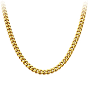 INOX Men's 18K Goldtone Miami Cuban Chain Necklace