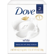 Dove White Beauty Bar Soap 2 pk.