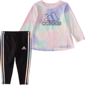Adidas Infant Girls Gradient Swing Tee and Tights 2 pc. Set