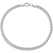 Sofia B. Men's Sterling Silver 4.4mm Curb Link Chain Bracelet