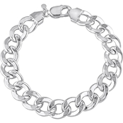 Sofia B. Sterling Silver 12.5mm Curb Link Chain Bracelet