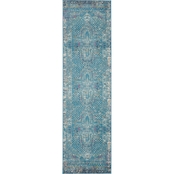 Nourison Passion PSN38 Blue 2 ft. 2 in. x 7 ft. 6 in. Persian Rug
