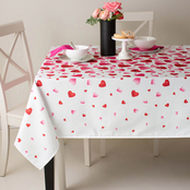 Benson Mills Love Notes Fabric Printed Tablecloth 60 x 84