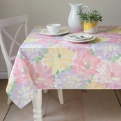 Benson Mills Amerie Fabric Printed Pastel Tablecloth 60 x 84