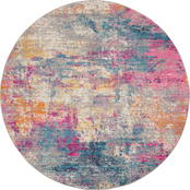 Nourison Passion Round Abstract Rug