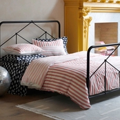 Novogratz by Utica Painterly Stripe Waverly Pink Comforter Set